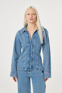 Inda Blouse | Mid Blue