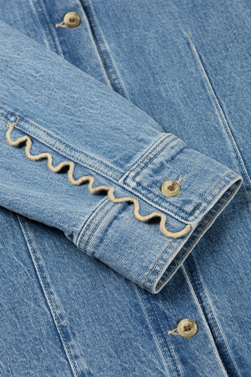 Inda Blouse | Mid Blue