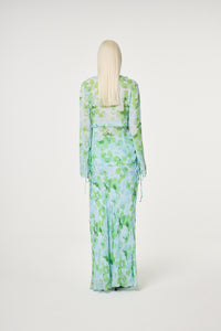 Tinie Blouse | Light Blue/Green