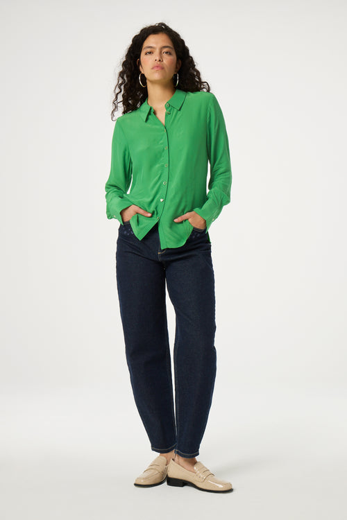 Salma Blouse | Parrot Green