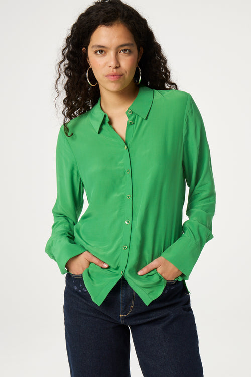 Salma Blouse | Parrot Green