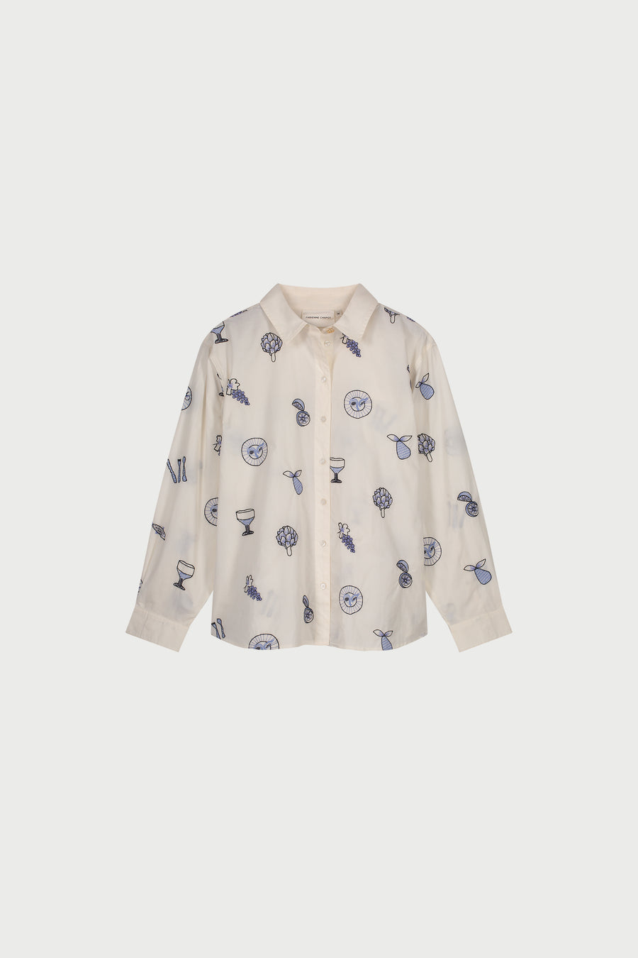 Lilot Blouse | Cosy White/Blue