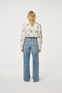 Lilot Blouse | Cosy White/Blue