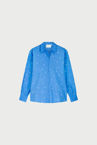 Dina Blouse | Marina Blue/Cosy White