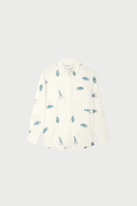 Alex Langoustine Blouse | Cosy White