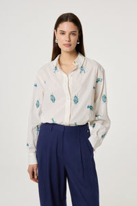Alex Langoustine Blouse | Cosy White