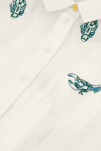 Alex Langoustine Blouse | Cosy White