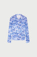 Kevis Blouse | Blue/Cosy White