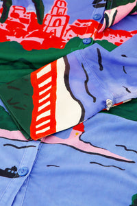 Kevis Blouse | Marina Blue/Evergreen