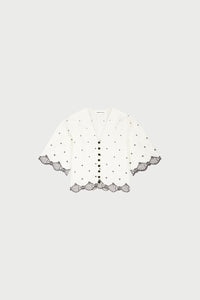 Tylera Blouse | Cosy White/Black