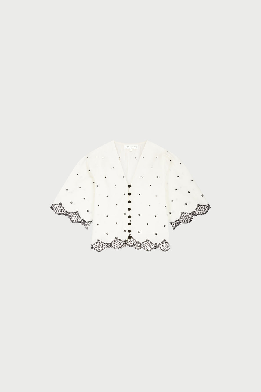 Tylera Blouse | Cosy White/Black