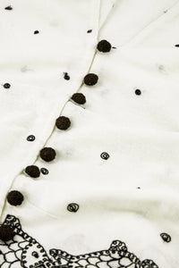 Tylera Blouse | Cosy White/Black