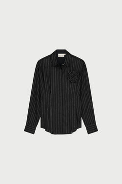 Irina Rhinestone Blouse | Black