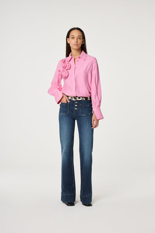 Rosette Blouse | Petal Pink