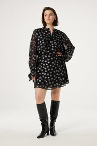 Kylie Blouse | Black/Silver