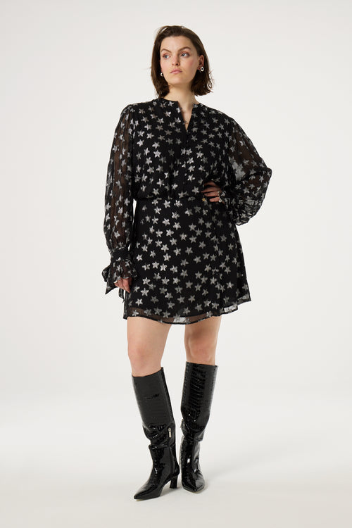 Kylie Blouse | Black/Silver