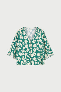 Starlet Blouse | Evergreen/Cosy White