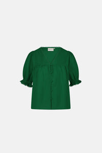 Juno Blouse | Green Glow