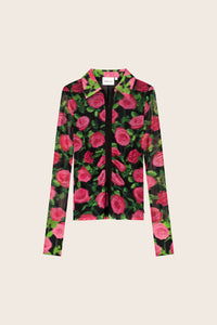 Yanna Blouse | Fab Fuchsia/Black
