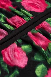 Yanna Blouse | Fab Fuchsia/Black