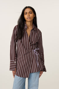 Tamar Blouse | Brown/Pink Candy