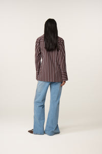 Tamar Blouse | Brown/Pink Candy