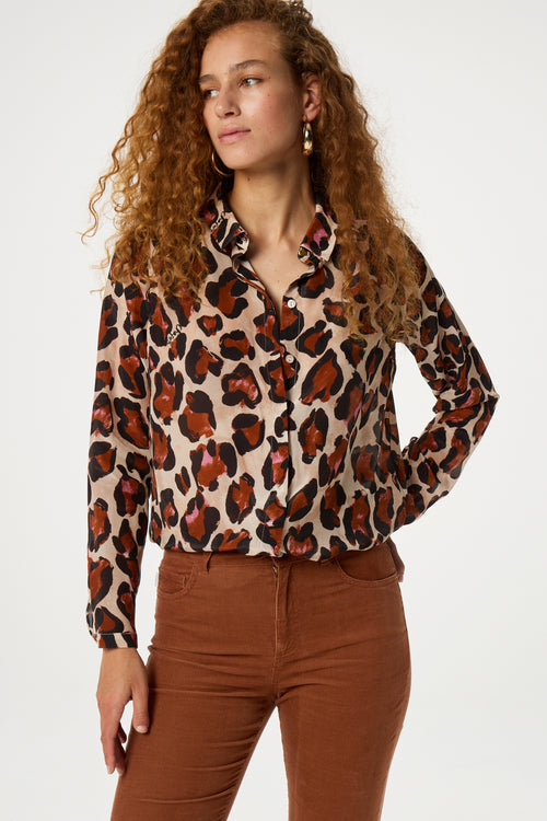 Sunrise Blouse | Nougat/Black