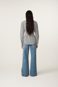 Irina Blouse | Maritime Blue/Cosy White