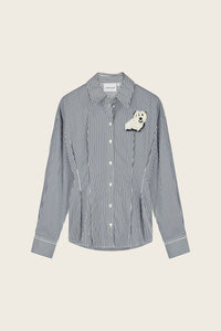 Irina Blouse | Maritime Blue/Cosy White