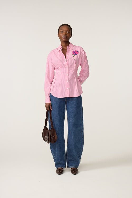 Irina Blouse | Pink/Cosy White