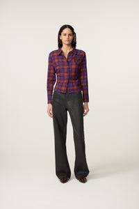 Charli Blouse | Deep Purple/Orange