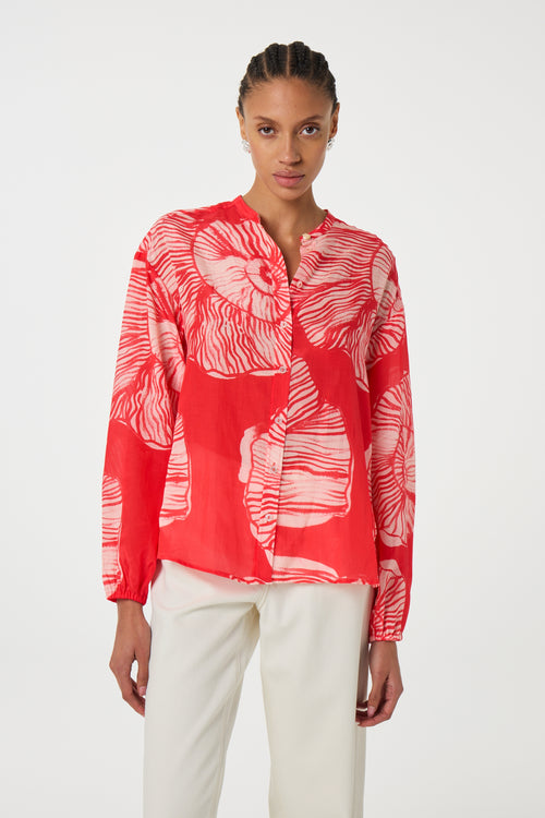 Lente Blouse | Warm White/Tropical