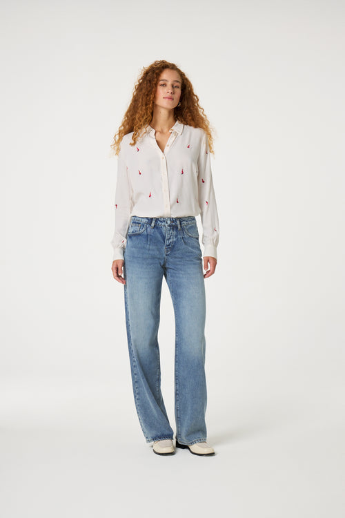 Lot Embro Blouse | Cosy White