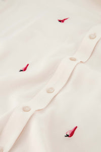 Lot Embro Blouse | Cosy White