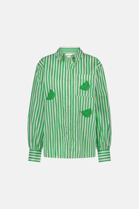 Alex Blouse | Warm White/Green App