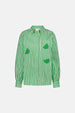 Alex Blouse | Warm White/Green App