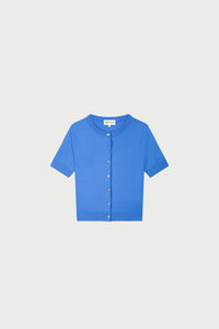 Molly Short Sleeves Cardigan | Marina Blue