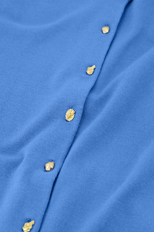 Molly Short Sleeves Cardigan | Marina Blue