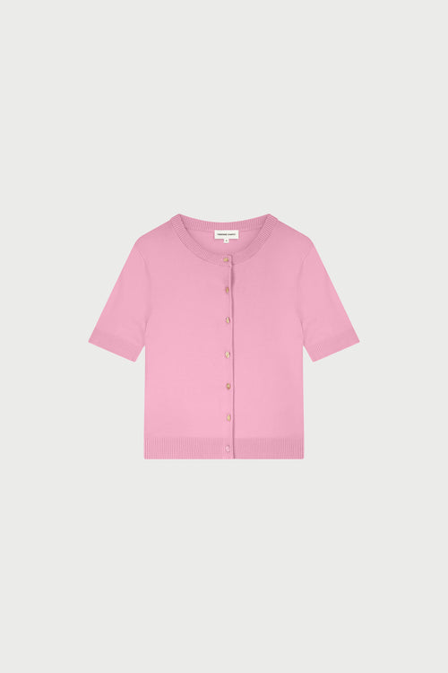 Molly Short Sleeves Cardigan | Pink Rendez Vous