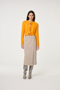 Chelsea Cardigan | Solar Orange