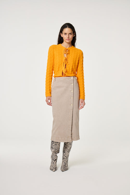 Chelsea Cardigan | Solar Orange