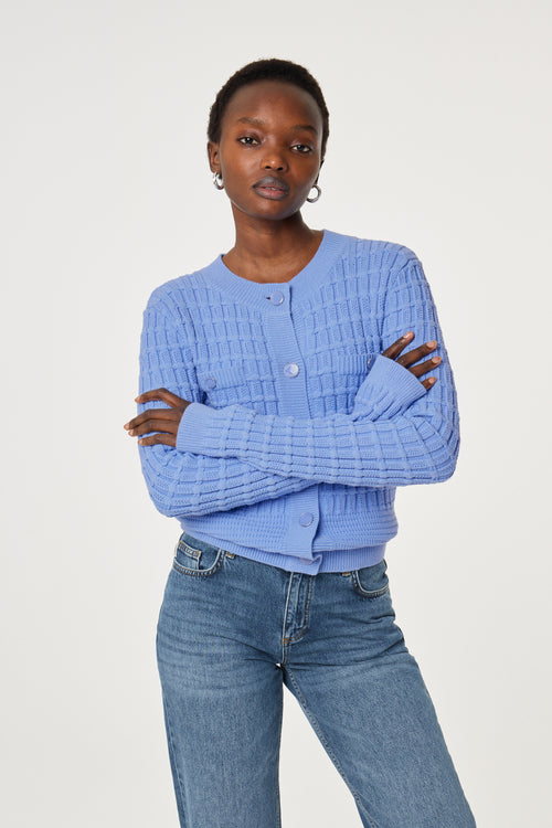 Chin Cardigan | French Blue