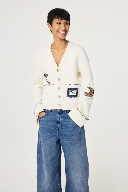 Betty Cardigan | Cosy White