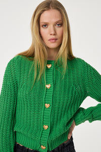 Sun Cardigan | Green Glimmer