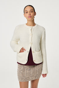Marcia Cardigan | Cosy White