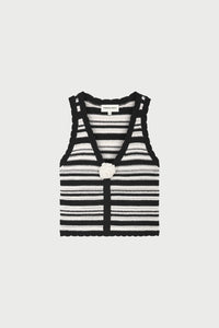 Paulina Top | Cosy White/Black