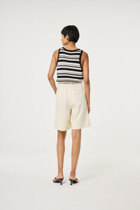 Paulina Top | Cosy White/Black