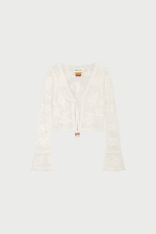 Rita Cardigan | Cosy White