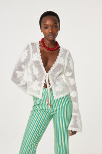 Rita Cardigan | Cosy White