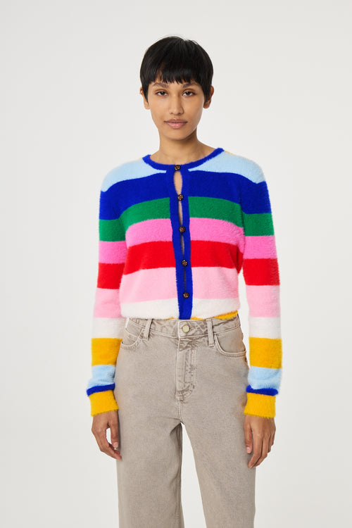 Henry Cardigan | Multi Stripe